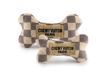Checkered Chewy Vuiton Bone Toy
